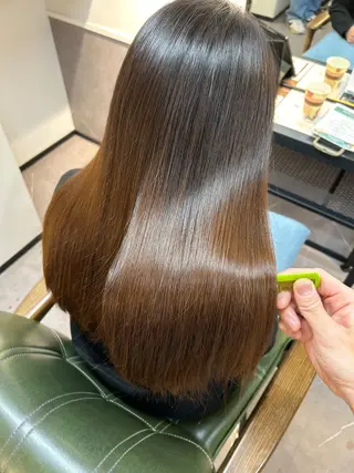 ロング パーマ 中川雄太 /縮毛矯正のヘアスタイル