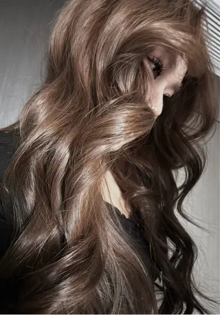 ロング カラー 艶カラー♡クール トレンドヘア♡アユミのヘアスタイル