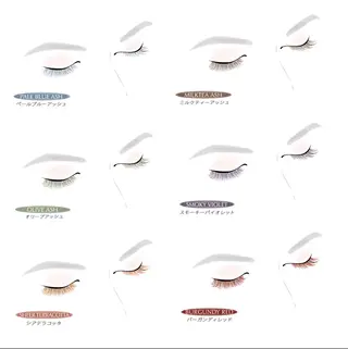 カラー マツエク・マツパ アイブロウ プライベートサロンRAU.eye所属・まつげと眉毛のお店♪ RAU.eyeのマツエク・マツパデザイン