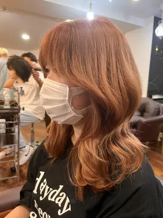 セミロング レイヤーカット ✨️進藤ひかりのヘアスタイル