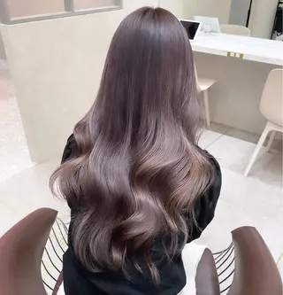 カラー rina／ベージュ ワンホン/韓国ヘアのヘアスタイル