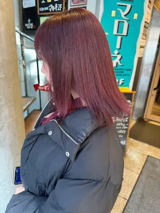 ミディアム 濱川響太レディース カットモデルのヘアスタイル