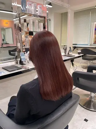 カラー トレンド暖色ヘア🍒 miu🍒のヘアスタイル