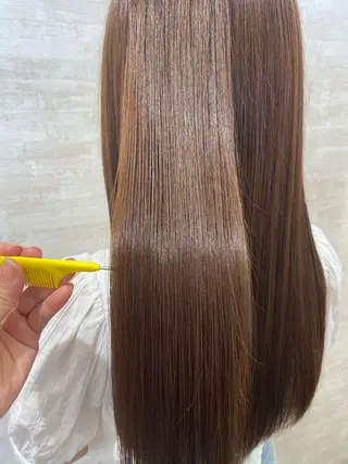 ロング カラー ヘアアレンジ 髪質改善&艶感カラー 🪄岡井美結のヘアスタイル