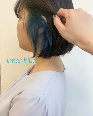 カラー 透明感/オリーブ/ グレージュ/YUKAのヘアスタイル