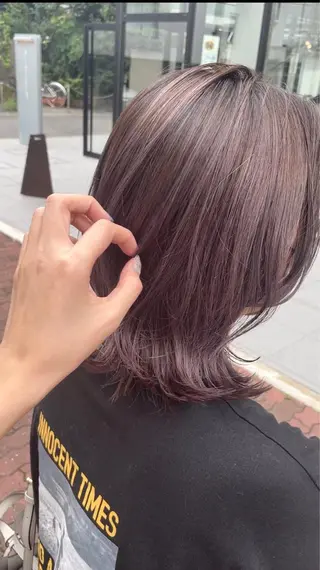 ミディアム カラー BEBE所属・ご新規様限定 透明感カラーKANAのヘアスタイル