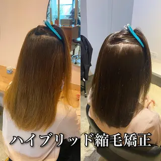 ロング カラー パーマ ブリーチ縮毛矯正/ デサキ ショウヘイのヘアスタイル