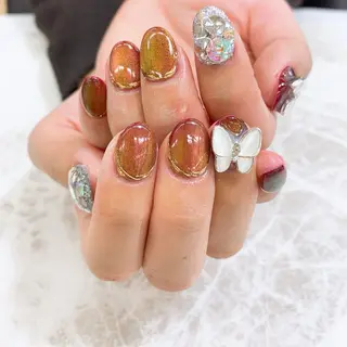 ネイル ⭐︎休業中の練習⭐︎ JNA認定講師髙橋のネイルデザイン