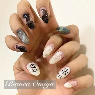 ネイル ネイルサロンビアンカ 大宮店長 モリサワのネイルデザイン