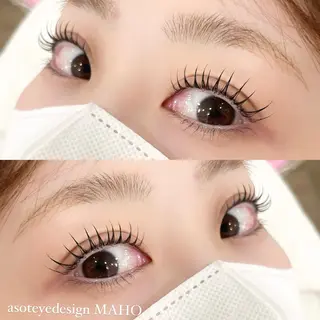 マツエク・マツパ MAHO🤍 asotのマツエク・マツパデザイン