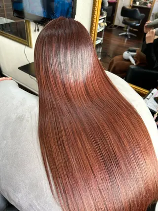 ロング カラー WiZ所属・艶髪カラー🤍 縮毛矯正🤍RINAのヘアスタイル