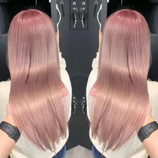 ロング カラー 及川シゲル 髪質改善講師のヘアスタイル