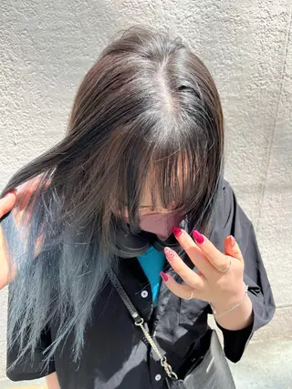 セミロング カラー HOMIE TOKYO所属・sora / 渋谷 / ハイトーンのヘアスタイル