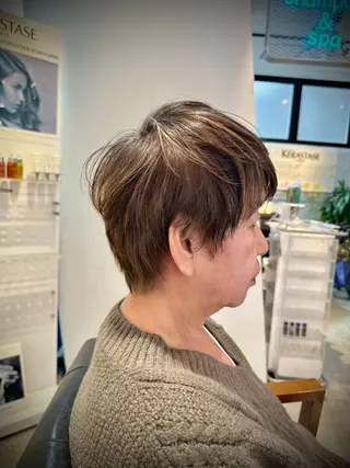 ショート カラー パーマ メンズ flammeum関内店所属・🥀Hosaka Kazuki🥀のヘアスタイル