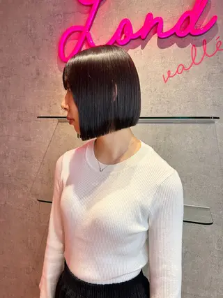 カラー 莉乃/縮毛矯正/髪質 改善/艶カラーのヘアスタイル