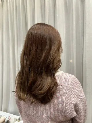 ミディアム 暖色カラー/似合わせ カット/名古屋/辻のヘアスタイル