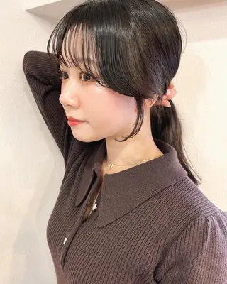 ロング カラー パーマ ヘアアレンジ レイヤーカット、 大人可愛い　中村美羅のヘアスタイル