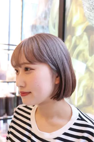 ショート カラー La fith hair sept 銀座店所属・KOGA／ パーマモデル募集のヘアスタイル