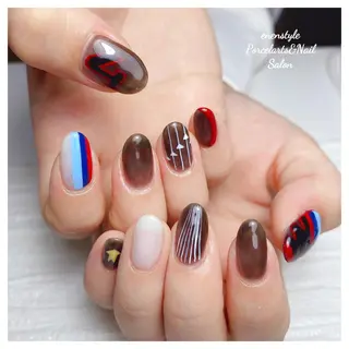 ミディアム ネイル 👑enen style👑のネイルデザイン