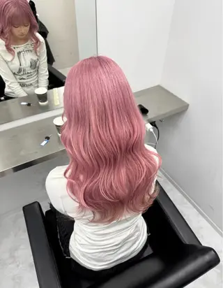 ロング うる艶🫧ハイトーン 💜🦋🫧ミズキのヘアスタイル