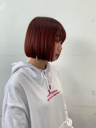 ミディアム カラー ヘアアレンジ THE./ブリーチ 透感カラー/髪質改善のヘアスタイル