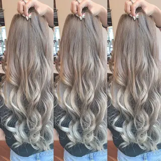 ロング カラー 吉本 yoshimotoのヘアスタイル