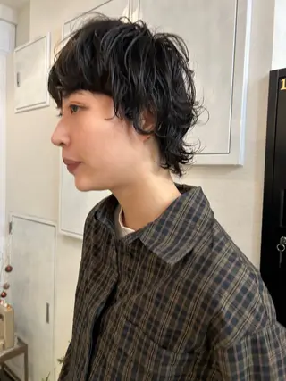ショート パーマ Yui. ハイトーン/パーマ/のヘアスタイル