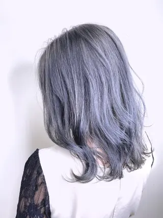 セミロング カラー 井手 伸哉のヘアスタイル