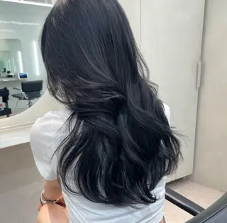 ロング カラー 縮毛👱🏽‍♀️ 🎀海外ハイライトのヘアスタイル