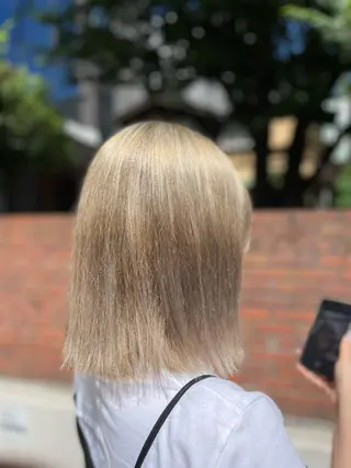 ミディアム カラー ❄️中野侑香❄️ ハイライト/ブリーチのヘアスタイル