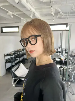 ショート カラー 池袋ボブ/美髪 縮毛矯正taigaのヘアスタイル