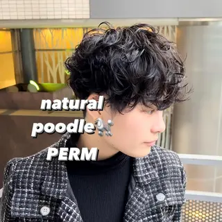 パーマ メンズ 曲がる縮毛矯正 LIBER 　岩名のヘアスタイル