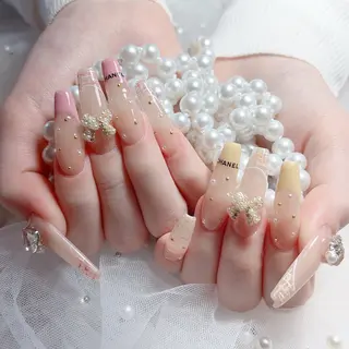 ネイル M🌷nail 長さだし専門店のネイルデザイン