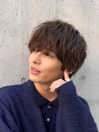 カラー メンズ 🌈艶髪ベージュ🌈 ユウトのヘアスタイル