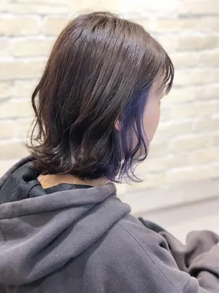 ミディアム カラー 自宅での再現性👌 溝の口/中裕樹のヘアスタイル