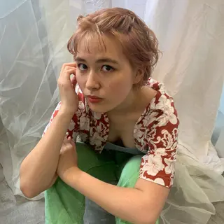 ショート カラー ヘアアレンジ 🎀オイダイラ モモカ🎀のヘアスタイル