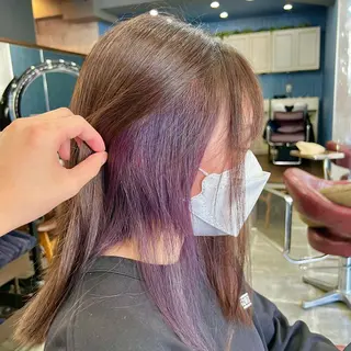 セミロング カラー 全店No.1🏆✨ 💐深江裕稀💐のヘアスタイル