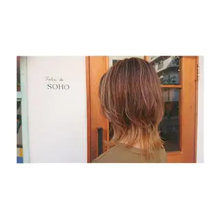 ミディアム カラー ◎モチマル チアキ◎のヘアスタイル