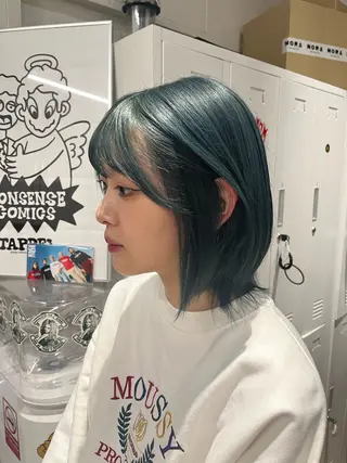 カラー KAHO /ブリーチ /デザイン𖥔 ࣪のヘアスタイル