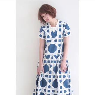 ショート カラー 高木 麻知子のヘアスタイル