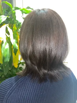 ミディアム diar湘南台店所属・ふくだももこ🍑 つるっとボブのヘアスタイル