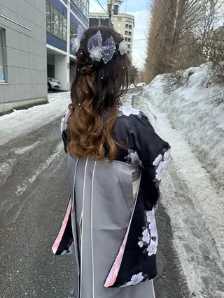 ロング ヘアアレンジ レイヤー/ナチュラル 💐nao.のヘアスタイル