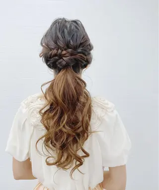 ロング ヘアアレンジ GRANLUSSO 〜グランルッソ駅前店所属・木口 嘉美のヘアスタイル