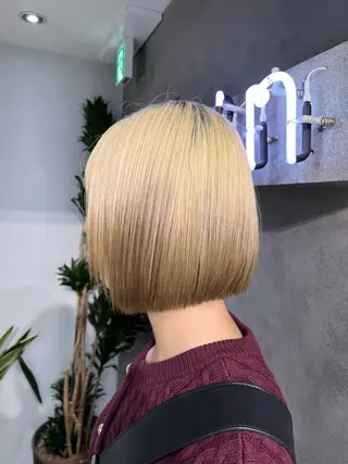 ショート 💫ハイトーンボブ/ HARU💫のヘアスタイル