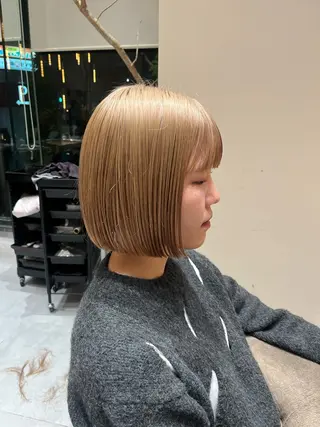 ショート ナミ🩶暗髪/暖色 ❤️/透明感/縮毛のヘアスタイル