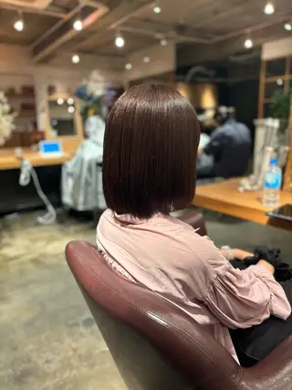 ショート カラー 髪質改善カラー ブラウン🤎YUMEのヘアスタイル