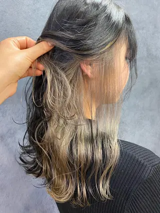 ロング カラー ヘアアレンジ メンズ キッズ ネイル マツエク・マツパ GO TODAY SHAiRE SALON所属・透明感カラー🤎 ゆりのヘアスタイル
