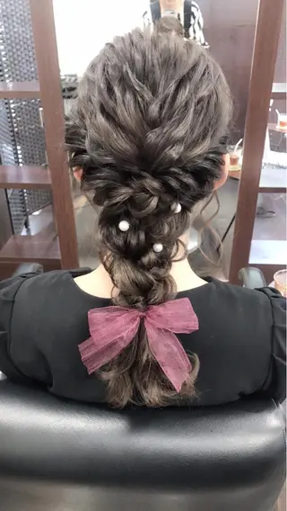 ロング ヘアアレンジ 沢田 瞳のヘアスタイル