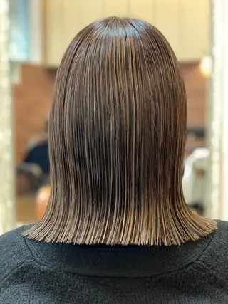 ミディアム カラー ヘアスペース　クラージュ本店所属・岡田 里奈のヘアスタイル