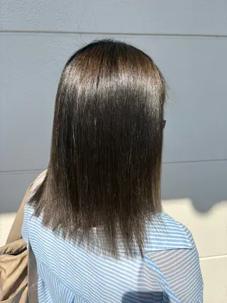 ミディアム 田中 希のヘアスタイル